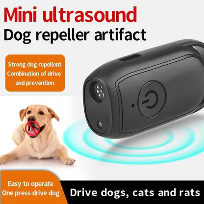 Handheld Ultrasonic Dog Deterrent with Single Button and Pocket Size