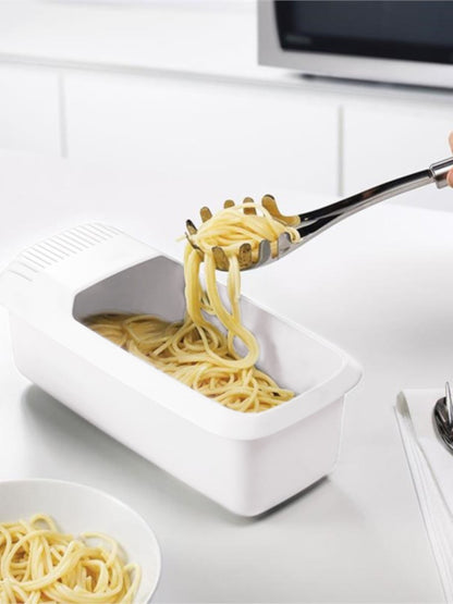 Microwave Noodle Bowl with Strainer Lid and Heat Resistant Handles