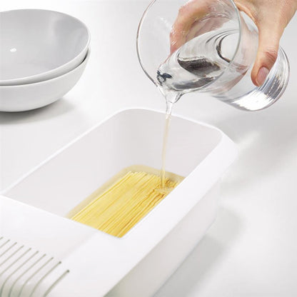 Microwave Noodle Bowl with Strainer Lid and Heat Resistant Handles