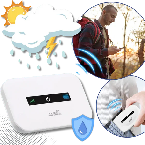 Portable 4G LTE Hotspot with 150 Mbps Speed and 10 Device Support