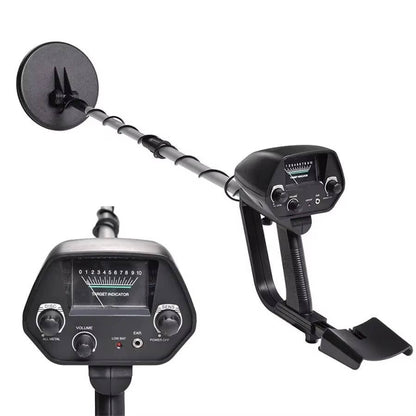 Adjustable Metal Detector with Dual Detection Modes and Waterproof Coil, 11.81in Depth