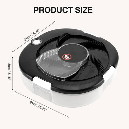 Rotating Fly Trap with Five Bait Stations and USB Rechargeable Battery