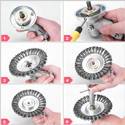 Stainless Steel Wire Trimmer Blade with 360-Degree Rotation for Grass Cutters