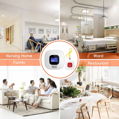 Wearable SOS Alert Button with Wireless Receiver and Mobile App Notifications