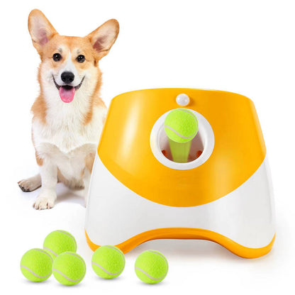 Dog Ball Launcher with Motion Detection and Adjustable Distance Settings, LED Display