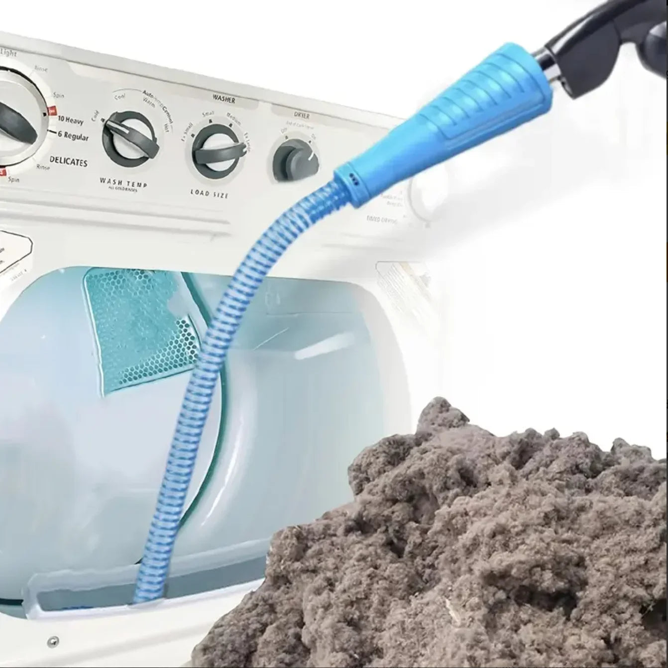 Dryer Vent Lint Removal Tool with Flexible Design and Vacuum Hose Compatibility All Vera Mart