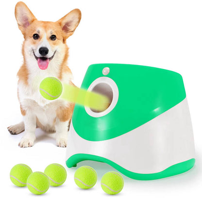 Dog Ball Launcher with Motion Detection and Adjustable Distance Settings, LED Display
