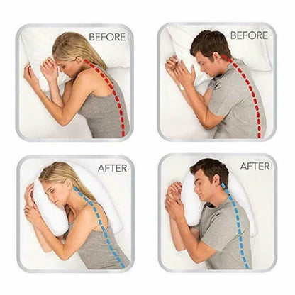 Contoured Pillow with Ear Cutout for Side Sleepers