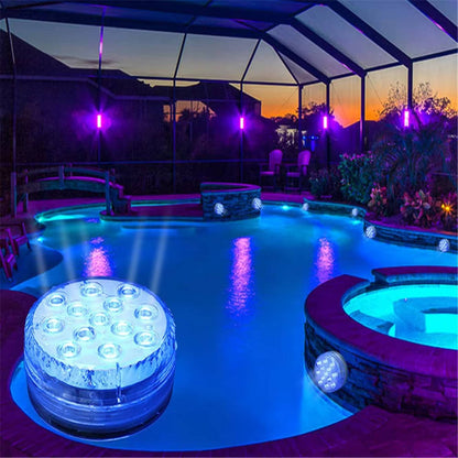 RGB Pool Light with 16-Color Remote Control and 360-Degree Beam