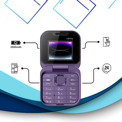 Dual SIM Folding Phone with 1.77in Display and Rear Camera