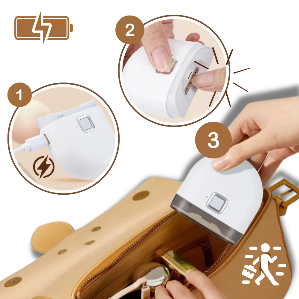 Electric Nail Grinder with Dual Speed and Built-in Light