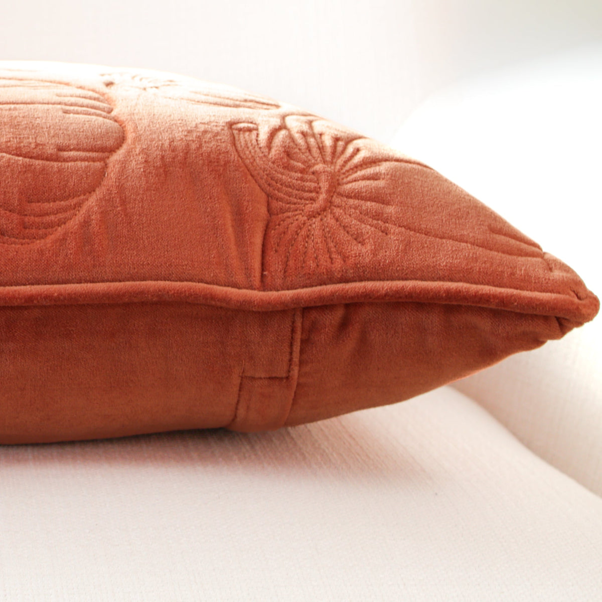 Orange Stitched Pumpkin Pillow - Interior Delights