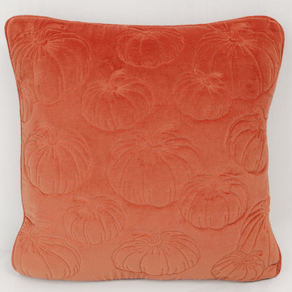 Orange Stitched Pumpkin Pillow - Interior Delights