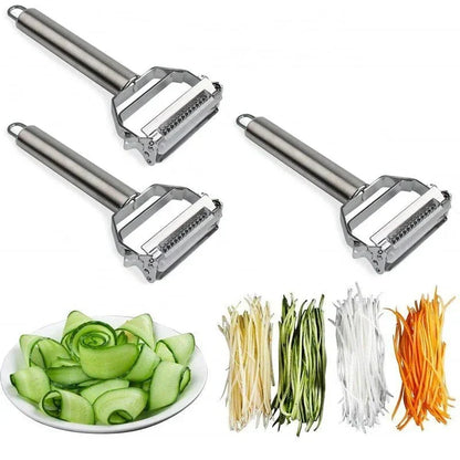 Dual Blade Vegetable Peeler with Julienne Cutter and Stainless Steel Construction All Vera Mart