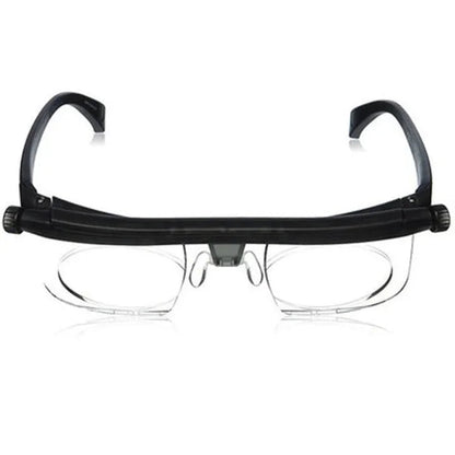Adjustable Focus Glasses with Dial Controls for Near and Far Vision