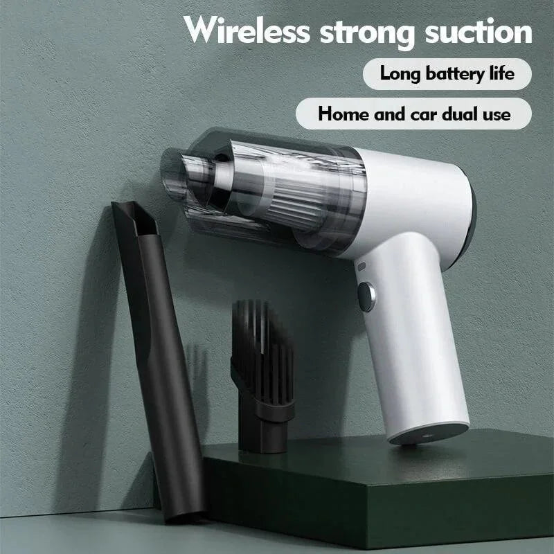 Cordless Handheld Vacuum with Dual Nozzle Attachments and Built-in Light, 5000 Pa Suction All Vera Mart
