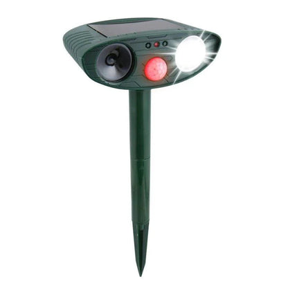 Solar Motion Sensor Repeller with Ultrasonic Pulses and Flashing Light, 4-Pack