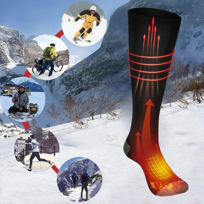 Heated Socks with Rechargeable Battery and Three Temperature Settings, 10-Hour Runtime