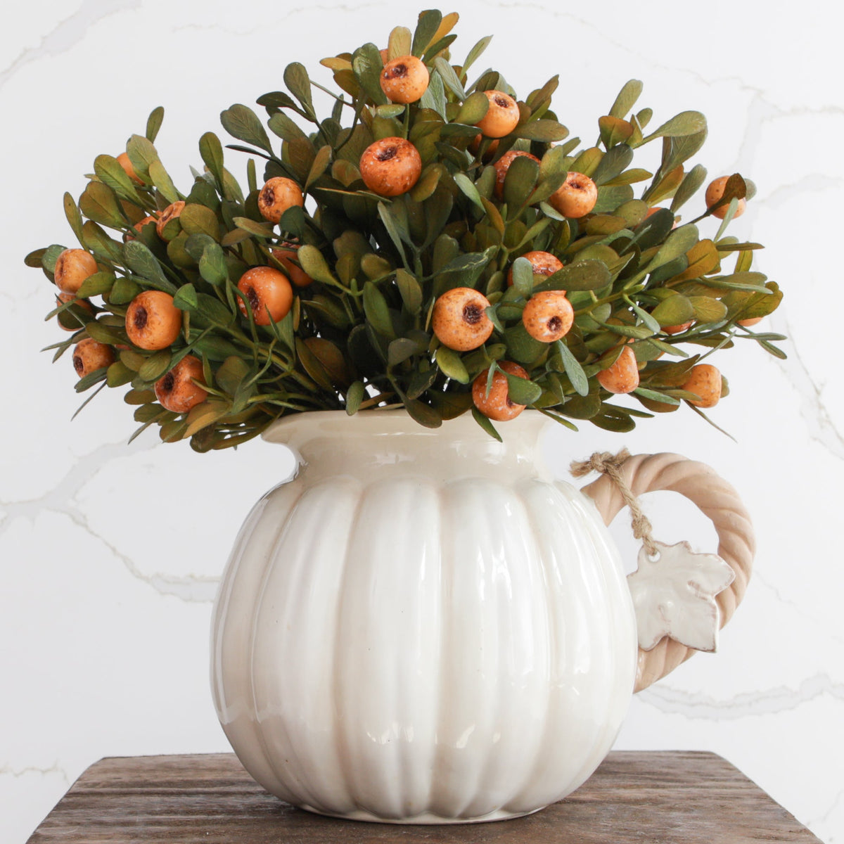 11" Orange Pod Bush - Interior Delights