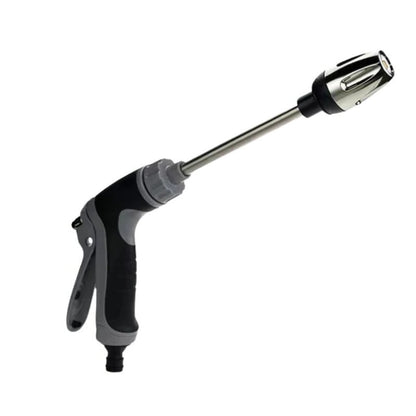 High Pressure Garden Hose Attachment with Dual Rotating Nozzles and 360 Degree Rotation