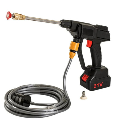 Cordless Pressure Washer with Two Rechargeable Batteries Nozzles and Water Hose