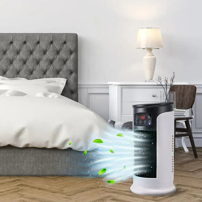 Portable Air Cooler with Windowless Cooling and Humidifier, Quiet 8-Hour Timer All Vera Mart
