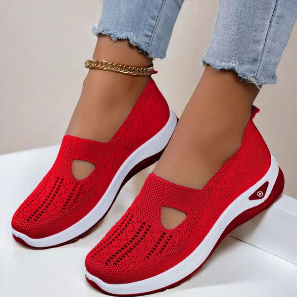 Breathable Slip On Shoes with Orthopedic Support and Cushioned Sole