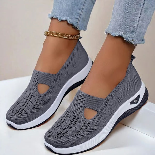 Breathable Slip On Shoes with Orthopedic Support and Cushioned Sole