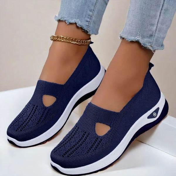 Breathable Slip On Shoes with Orthopedic Support and Cushioned Sole