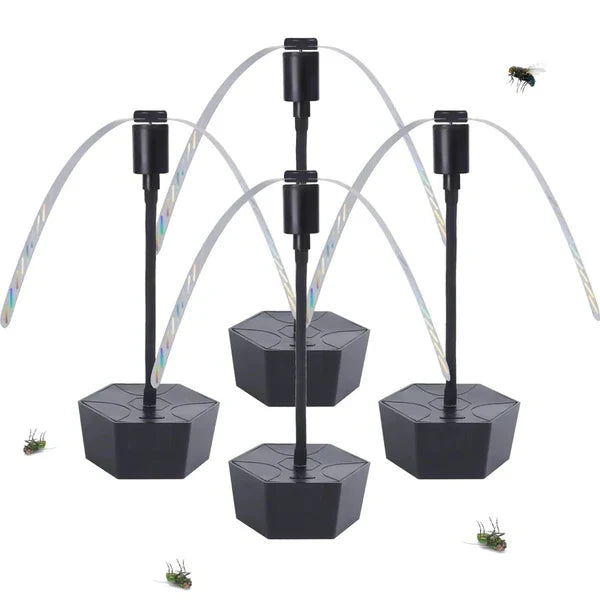 Tabletop Fly Deterrent Fan with Dual Power Options and Quiet Operation