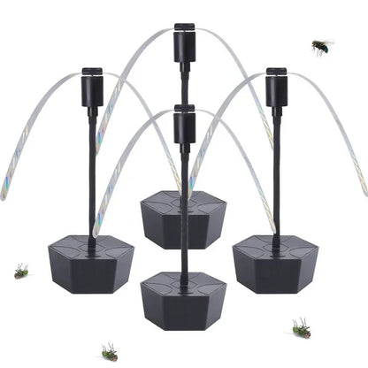 Tabletop Fly Deterrent Fan with Dual Power Options and Quiet Operation