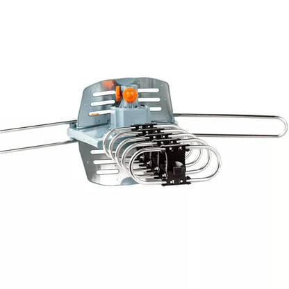 Motorized Outdoor TV Antenna with 360 Degree Rotation Remote and Steel Pole Mount