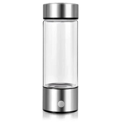 Rechargeable Hydrogen Water Bottle with Electrolysis System and One Button Activation
