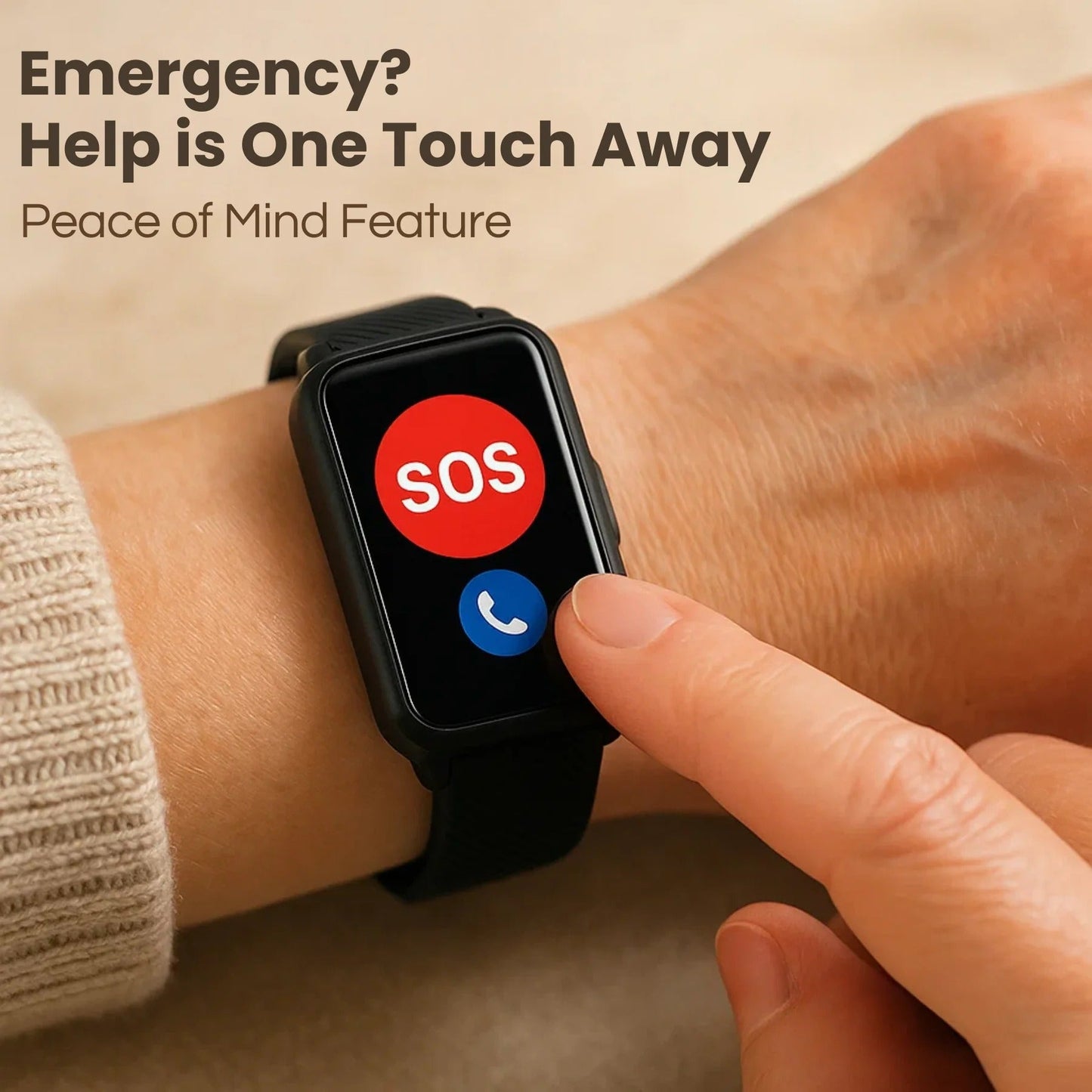 Smartwatch with Automatic Fall Detection and GPS Tracking for Seniors
