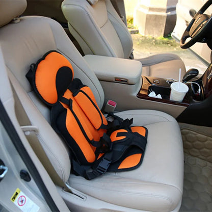 Travel Booster Seat with Five-Point Harness and Backpack Storage for Ages 1-14