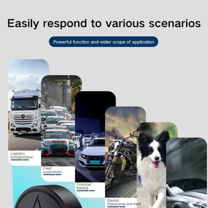 GPS Tracker with Magnetic Mount and 4G Real-Time Updates, 30-Day Battery