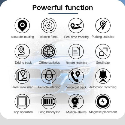 GPS Tracker with Magnetic Mount and 4G Real-Time Updates, 30-Day Battery