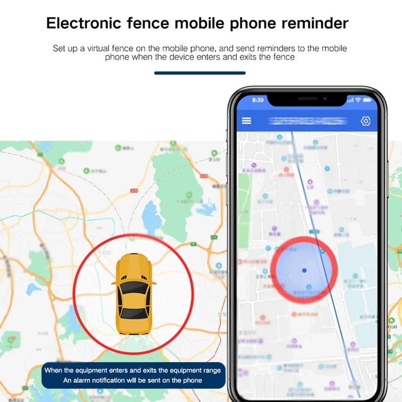 GPS Tracker with Magnetic Mount and 4G Real-Time Updates, 30-Day Battery