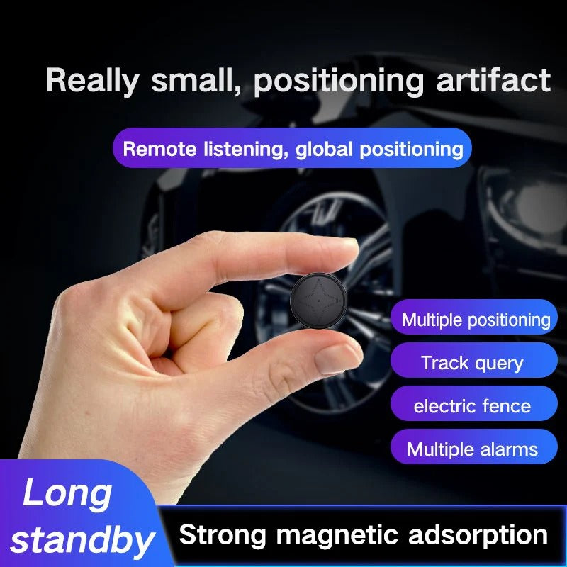 GPS Tracker with Magnetic Mount and 4G Real-Time Updates, 30-Day Battery