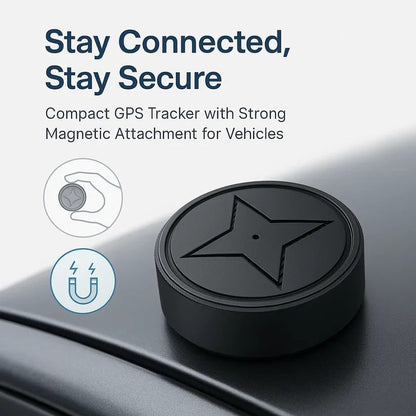 GPS Tracker with Magnetic Mount and 4G Real-Time Updates, 30-Day Battery