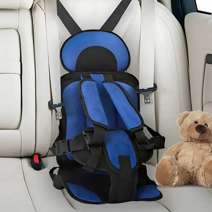 Booster Car Seat Cushion with Five Point Harness and Breathable Mesh Panel