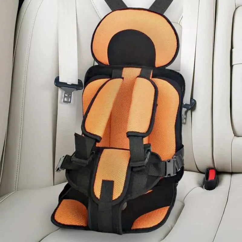 Booster Car Seat Cushion with Five Point Harness and Breathable Mesh Panel