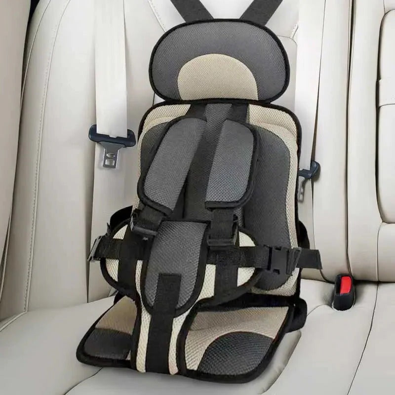 Booster Car Seat Cushion with Five Point Harness and Breathable Mesh Panel