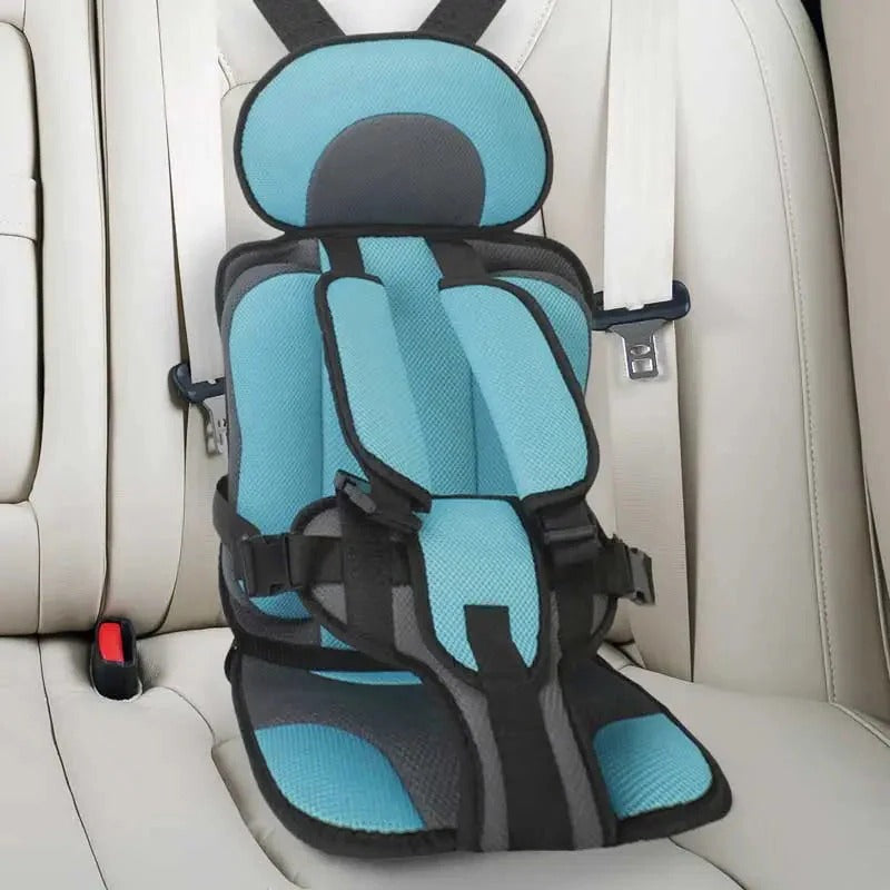 Booster Car Seat Cushion with Five Point Harness and Breathable Mesh Panel
