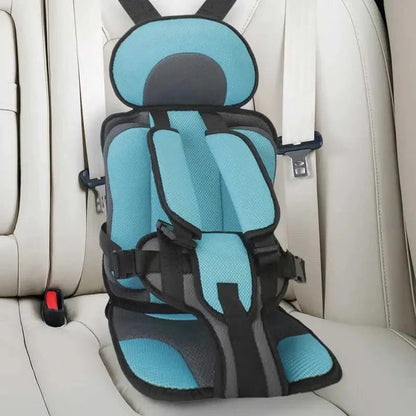 Booster Car Seat Cushion with Five Point Harness and Breathable Mesh Panel
