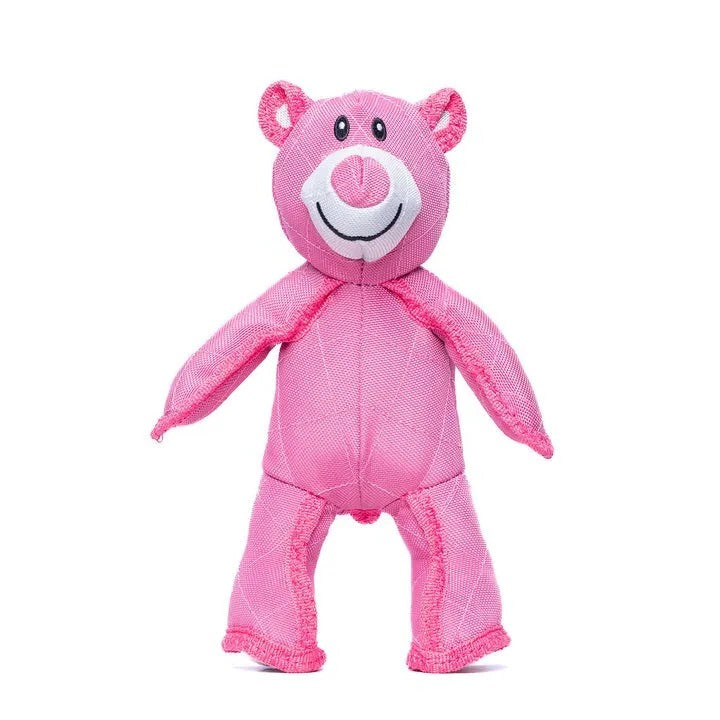 Chew Resistant Bear Dog Toy with Squeaker and Reinforced Stitching, 8x10 Inches