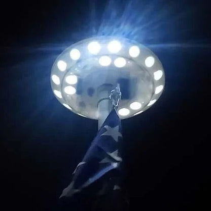 Solar Flagpole Light with 700 Lumens and Dusk Sensor