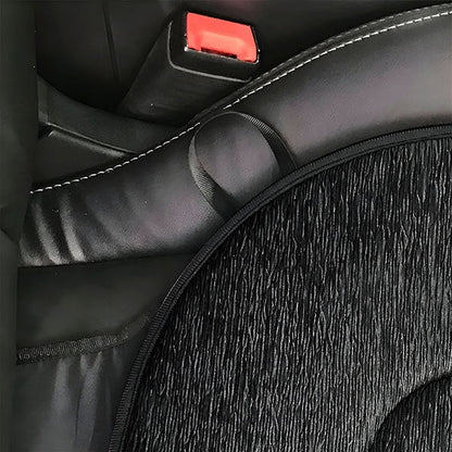 Swivel Seat Cushion with Foam Padding and Grip Base for Cars and Chairs