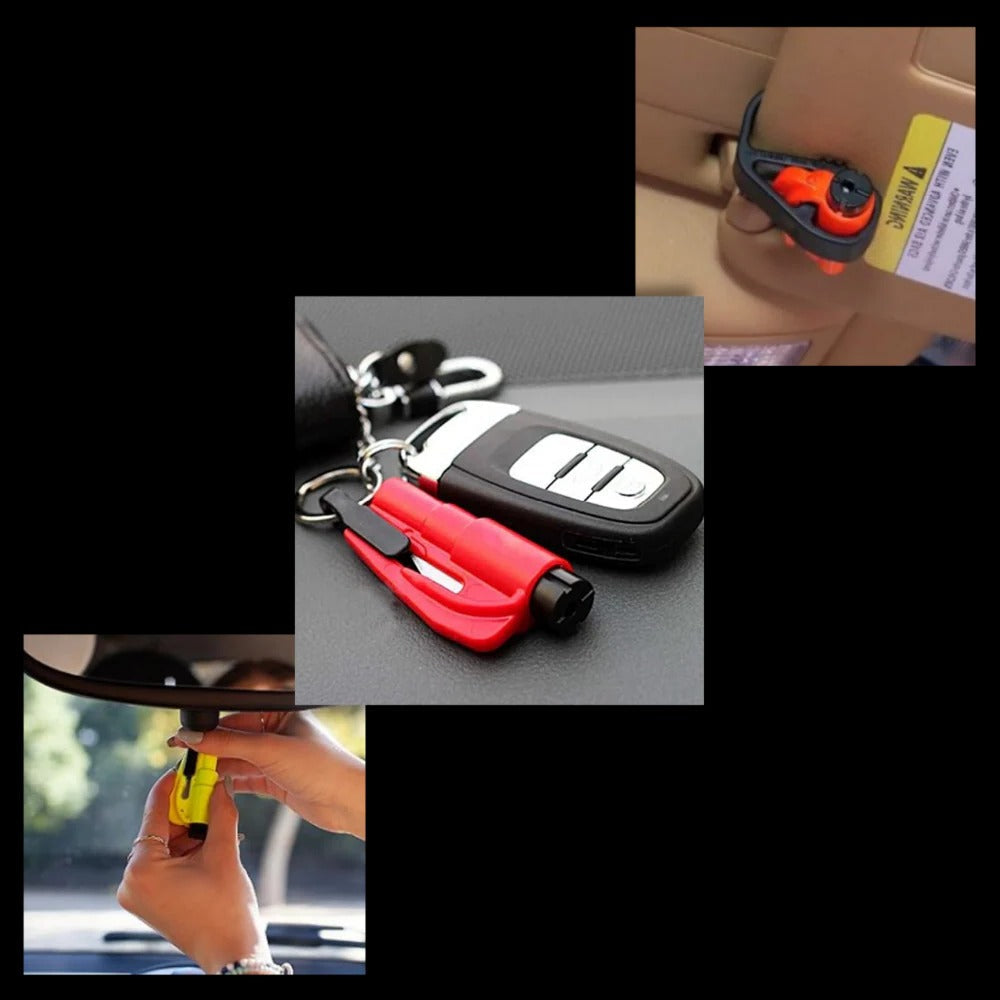 Window Breaker and Seatbelt Cutter for Emergency Vehicle Escape