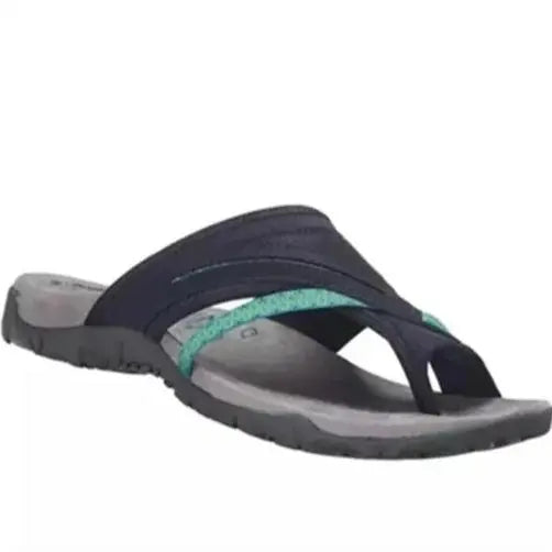 Women's Arch Support Sandals with Memory Foam and Lightweight Wedge, Rubber Outsole All Vera Mart